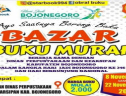 Pemkab Bojonegoro Menggelar Bazar Buku Murah untuk Memperingati HJB dan HBN