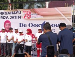 Jalan Sehat dan Pasar Murah di Jember dalam Rangka HUT Jatim ke-78 yang Digelar oleh Gubernur Khofifah