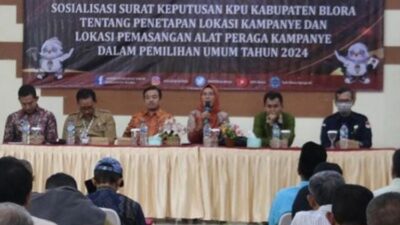 KPU Blora Tetapkan Lokasi Kampanye dan Tempat Pemasangan Alat Peraga Kampanye