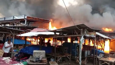 Pasar Leces Probolinggo Terbakar, Asap Hitam Pejal Melonjak Tinggi