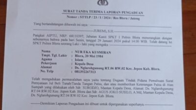 Gugatan Lahan Di Balai Desa Berujung Panjang, Dua Mantan Kades Nglarohgunung Blora Dijadikan Tersangka Polisi