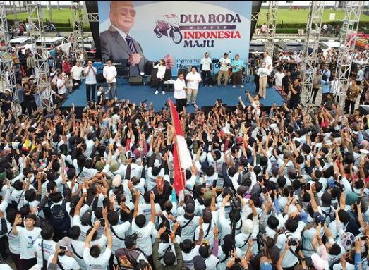 Prabowo Mengucapkan Terima Kasih Kepada Para Ojol Jakarta yang Berpartisipasi dalam ‘All In Prabowo’: Saya Melihat Dukungan Kalian