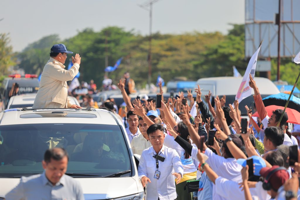 Prabowo Mengatakan Bahwa Rasa Capeknya Hilang Setelah Bertemu Masyarakat