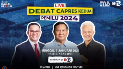 Live Streaming Debat Kedua Calon Presiden (Capres)