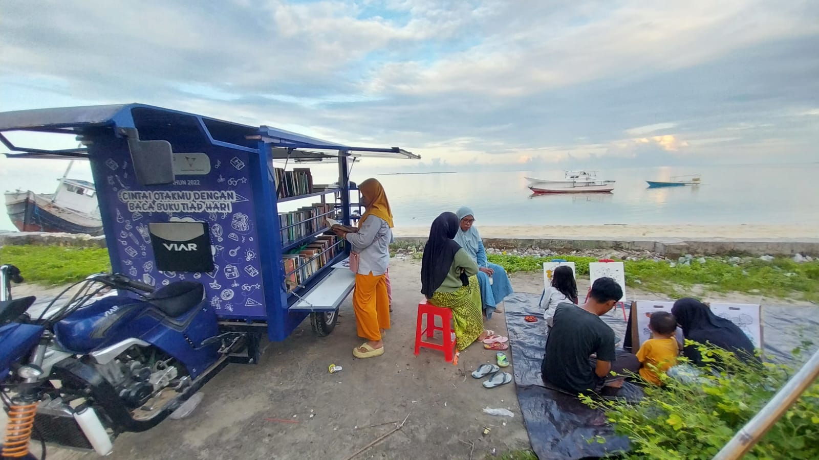 Mahasiswa Bersama Odong-Odong Cerdas, Meningkatkan Minat Baca Warga Kepulauan di Sumenep