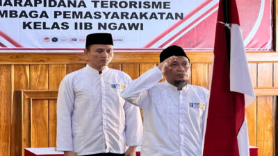 Eks Anggota Jamaah Islamiyah, Dua Napiter Ikrar Setia NKRI di Lapas Kelas ll B Ngawi