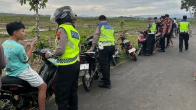 Petugas Mengamankan 72 Motor Saat Balap Liar Ngabuburit di Purbalingga