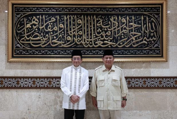 Imam Besar Istiqlal memberikan ucapan selamat kepada Prabowo Subianto sebagai Presiden Terpilih: Semoga Indonesia semakin jaya