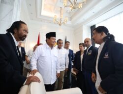 Prabowo Subianto Bertemu Surya Paloh di Gedung NasDem: Saya Hadir untuk Menghormati