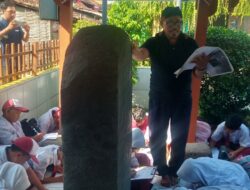 Siswa di Jombang Belajar Sejarah di Situs Prasasti Gurit Menjelang Hardiknas