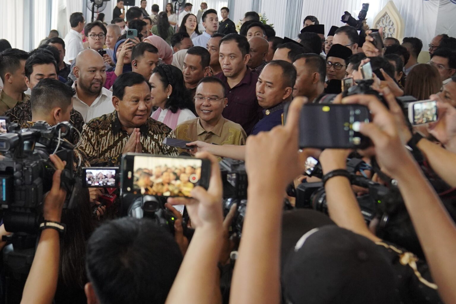 Prabowo Subianto Minta Maaf Lahir Batin pada Hari Kedua Lebaran kepada Rekan-Rekan Media