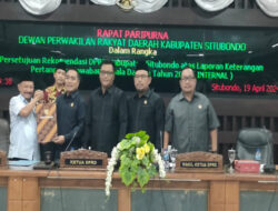 DPRD Situbondo Serahkan Sejumlah Rekomendasi Mengenai LKPJ Kepala Daerah 2023 kepada Bupati Situbondo