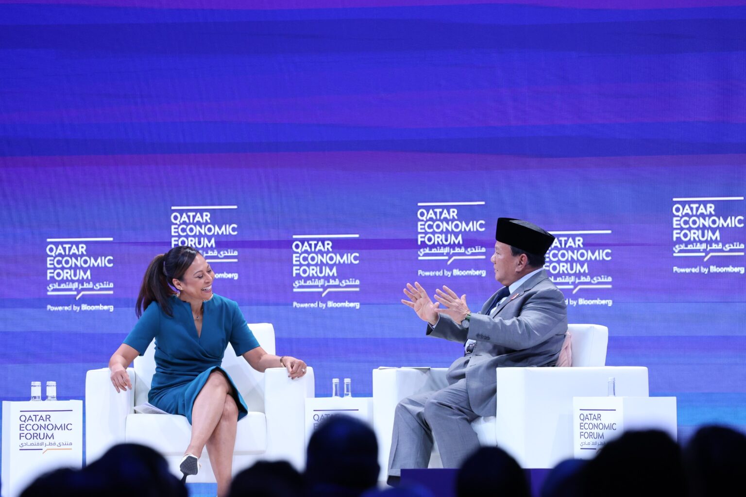 Prabowo Subianto Memberikan Jawaban Komprehensif tentang Demokrasi dalam Kepemimpinannya, Dipuji di Qatar Economic Forum