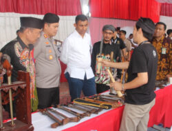 Polres Sumenep Perdana Berperan sebagai Fasilitator Pameran Keris dan Batu Akik se-Indonesia