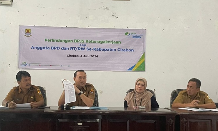 BPJS Ketenagakerjaan Melindungi BPD dan RT-RW Kabupaten Cirebon