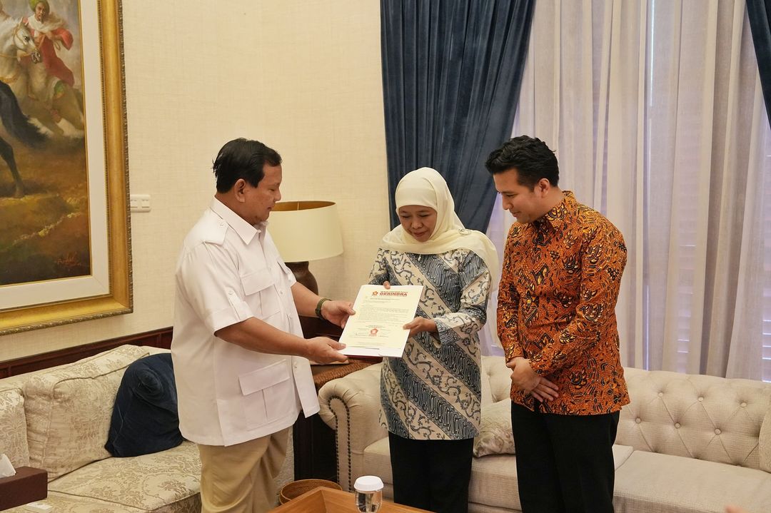 Prabowo Subianto Sends Recommendation Letter for East Java Governor Candidate