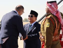 Prabowo Subianto Welcomed in Jordan by High Officials and Honor Guard