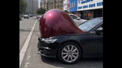 Penyebab Timbulnya Benjolan Besar pada Mobil ‘Hamil’ di China yang Menjadi Viral