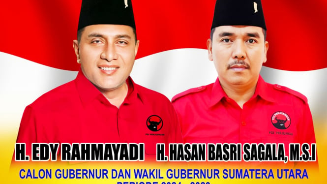 Edy Rahmayadi dan Hasan Basri mendaftar sebagai Calon Gubernur dan Calon Wakil Gubernur ke KPU Sumut pada Kamis, 29 Agustus