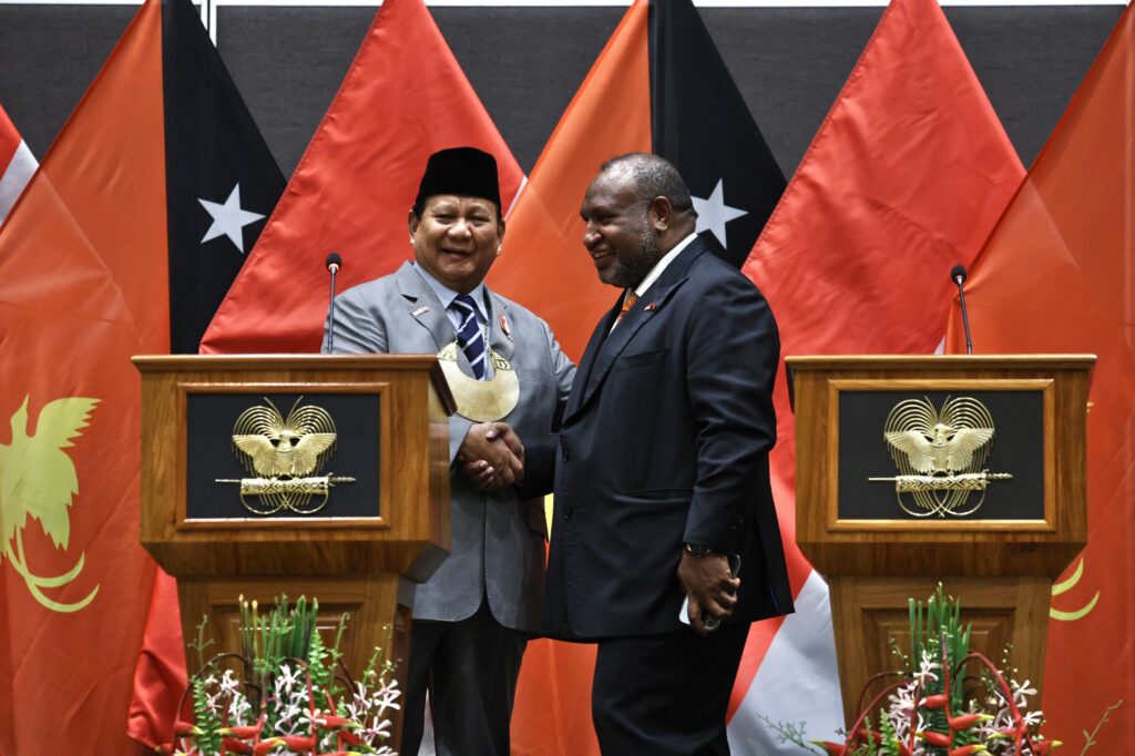 Prabowo Subianto dan PM Papua New Guinea Duduk Bersama, Bahas Kerjasama Bilateral