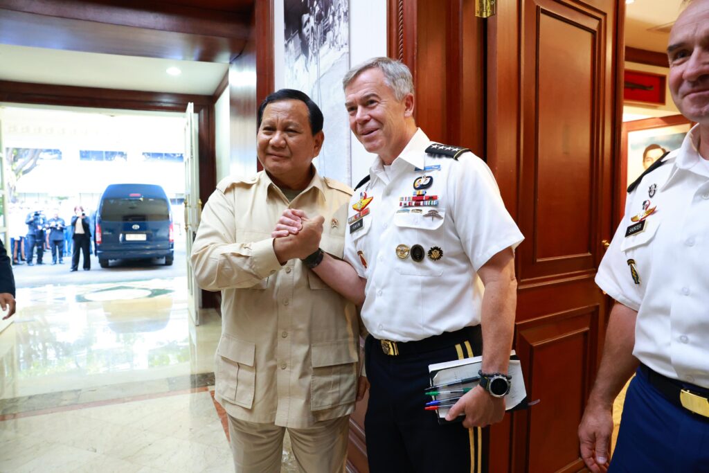 Prabowo Subianto Greets U.S. Special Operations Command Leader, Talks About Enhancing Partnership