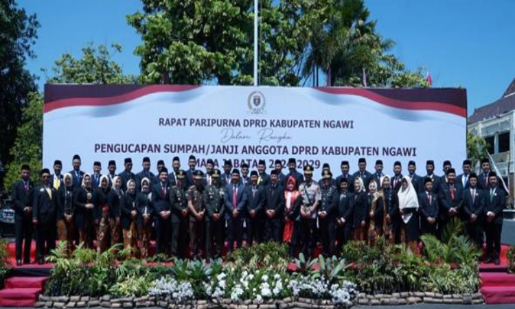 45 Anggota DPRD Ngawi Dilantik untuk Periode 2024-2029, 12 Di Antaranya Merupakan Wajah Baru