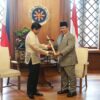 Prabowo Subianto meets with President Marcos Jr. in the Philippines, prioritizing the enhancement of Asian camaraderie.