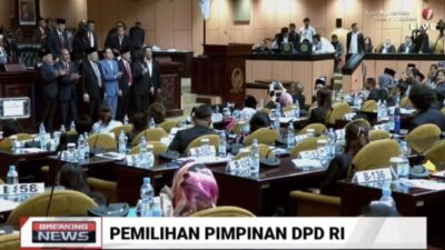 La Nyalla Dikalahkan Sultan Najamudin Terpilih Sebagai Ketua DPD RI 2024-2029