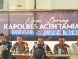 Silaturahmi Kapolres Aceh Tamiang dengan Puluhan Wartawan dalam Acara Coffee Morning