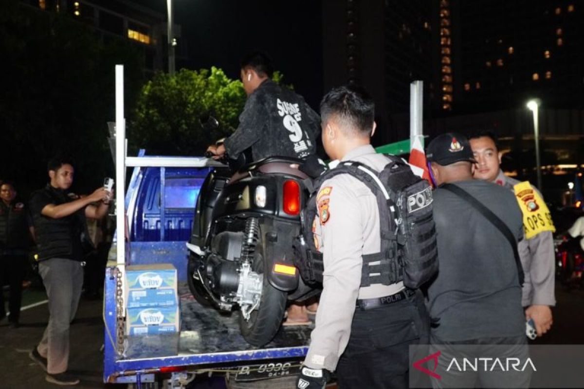 Patroli motor kriminal kemarin di Pademangan tanpa STNK