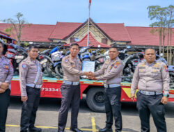 Penyerahan Barang Bukti Razia Polres Bangkalan ke Polres Sampang