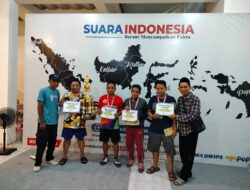 Pemenang Tenis Meja di Jember meraih Penghargaan dari CEO Suara Indonesia