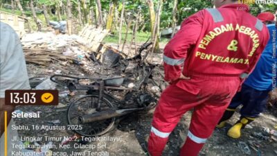 Motor Santri Cilacap Terbakar: Penyebab Diduga Kabel Troubel